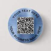QR-Code Werbeblau Button (Vorderseite)