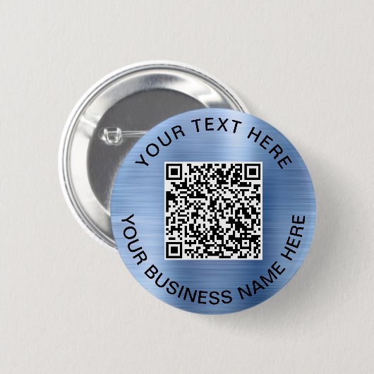 QR-Code Werbeblau Button (Vorne & Hinten)
