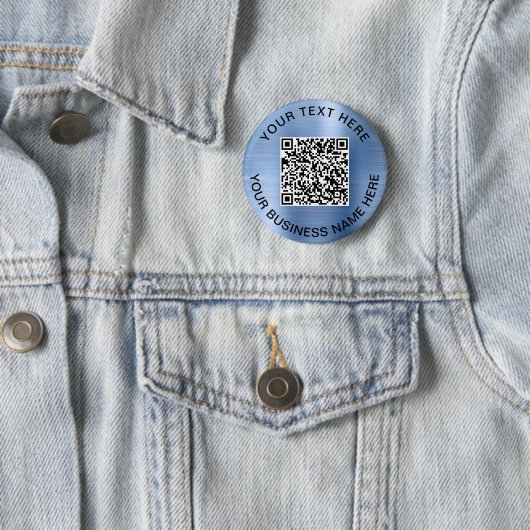 QR-Code Werbeblau Button (Beispiel)