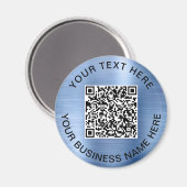 QR-Code Werbeblau Magnet (Vorderseite/Rückseite)
