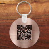 QR-Code Werbefirmenname Schlüsselanhänger (Rückseite)