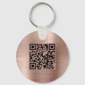 QR-Code Werbefirmenname Schlüsselanhänger (Rückseite)