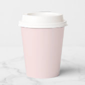 QR-Code | Werbegeschäft in Rosa Pappbecher (Rückseite)
