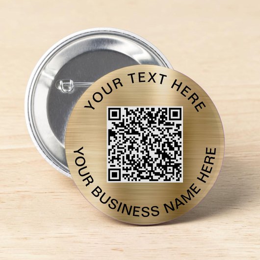 QR-Code Werbegold Button