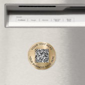 QR-Code Werbegold Magnet (In Situ (Geschirrspüler))