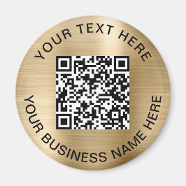 QR-Code Werbegold Magnet
