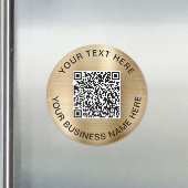 QR-Code Werbegold Magnet