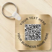 QR-Code Werbegold Schlüsselanhänger