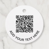 QR-Code-Werbelogo erstellen Geschenkanhänger (Vorderseite)