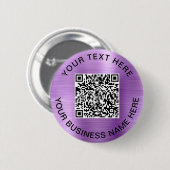QR-Code Werbemaßnahmen Lila Button (Vorne & Hinten)