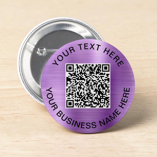 QR-Code Werbemaßnahmen Lila Button