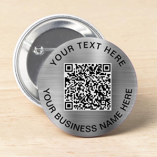 QR-Code Werbesilber Button