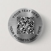QR-Code Werbesilber Button (Vorderseite)