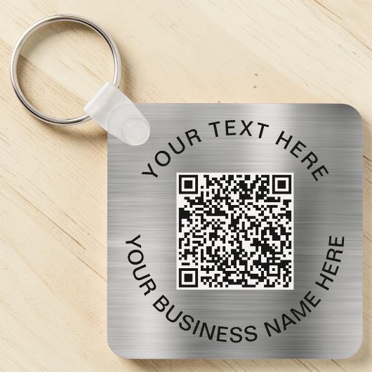 QR-Code Werbesilber Schlüsselanhänger