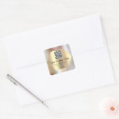 QR-Code-WerbetexteIn WWW-Rose Quadratischer Aufkleber (Umschlag)