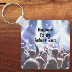 QR-Code-Werbung für Bandmusiker  Schlüsselanhänger