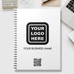 QR-Code-Werbung für kundenspezifisches Firmenlogo Notizblock
