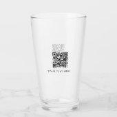 QR-Code-Werbung für Scannable Business Website Glas (Rückseite)