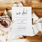 QR Code Whimsical Modernes Foto machen wir Hochzei Einladung