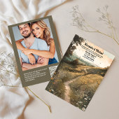 QR Code Whimsical Rustic Wildblume Meadow Wedding Einladung