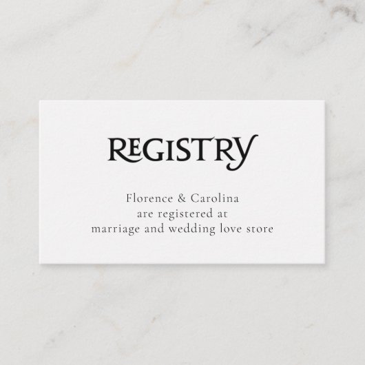 QR Code White Chic Elegant Einfache Registrierung Begleitkarte (Vorderseite)