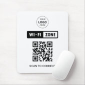 QR-Code Wifi Business-Logo-Scan zur Verbindung Mousepad (Mit Mouse)