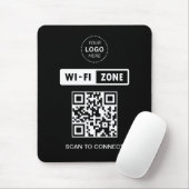 QR-Code Wifi Business-Logo-Scan zur Verbindung Mousepad (Mit Mouse)