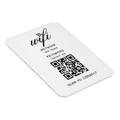 QR-Code Wifi Internet-Kennwort Weiß flexibel Magnet (Rechte Seite)