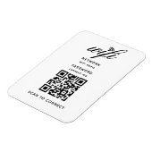 QR-Code-Wifi-Internetzugangspasswort weiß flexibel Magnet (Linke Seite)