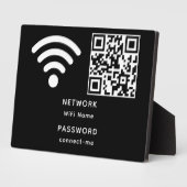 QR-Code Wifi-Kennwort und Netzwerk personalisiert Fotoplatte (Seite)