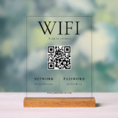 QR-Code WIFI-Netzwerkprüfung zum Verbinden des Sig Acrylschild (Neutral)