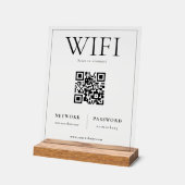 QR-Code WIFI-Netzwerkprüfung zum Verbinden des Sig Acrylschild (Winkel)