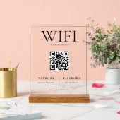 QR-Code WIFI-Netzwerkprüfung zum Verbinden des Sig Acrylschild (Hochzeit)