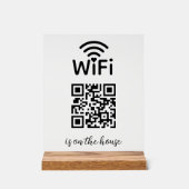 QR Code Wifi Scan to Connect ist im Haus Acrylschild (Vorderseite)