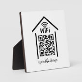 QR Code Wifi Scan to Connect ist im Haus Fotoplatte (Vorderseite)
