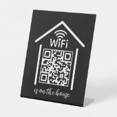 QR Code Wifi Scan to Connect ist im Haus Sockelschild (Vorderseite)
