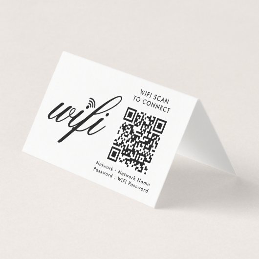 QR-Code Wifi-Scan zum Anschluss von benutzerdefini (Vorderseite)