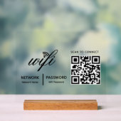 QR-Code Wifi-Scan zum Anschluss von benutzerdefini Acrylschild (Neutral)