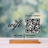QR-Code Wifi-Scan zum Anschluss von benutzerdefini Acrylschild (Neutral)