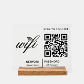 QR-Code Wifi-Scan zum Anschluss von benutzerdefini Acrylschild (Vorderseite)