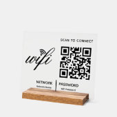 QR-Code Wifi-Scan zum Anschluss von benutzerdefini Acrylschild (Winkel)