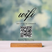 QR-Code Wifi-Scan zum Anschluss von benutzerdefini Acrylschild (Neutral)