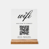 QR-Code Wifi-Scan zum Anschluss von benutzerdefini Acrylschild (Vorderseite)