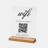 QR-Code Wifi-Scan zum Anschluss von benutzerdefini Acrylschild (Winkel)