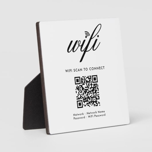QR-Code Wifi-Scan zum Anschluss von benutzerdefini Fotoplatte (Vorderseite)