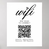 QR-Code Wifi-Scan zum Anschluss von benutzerdefini Poster (Vorne)