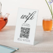QR-Code Wifi-Scan zum Anschluss von benutzerdefini Sockelschild (In SItu)
