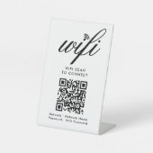 QR-Code Wifi-Scan zum Anschluss von benutzerdefini Sockelschild (Vorderseite)