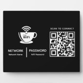 QR-Code Wifi-Scan zum Verbinden von Firmenlogo Fotoplatte (Vorderseite)