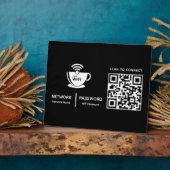QR-Code Wifi-Scan zum Verbinden von Firmenlogo Fotoplatte (Seite)